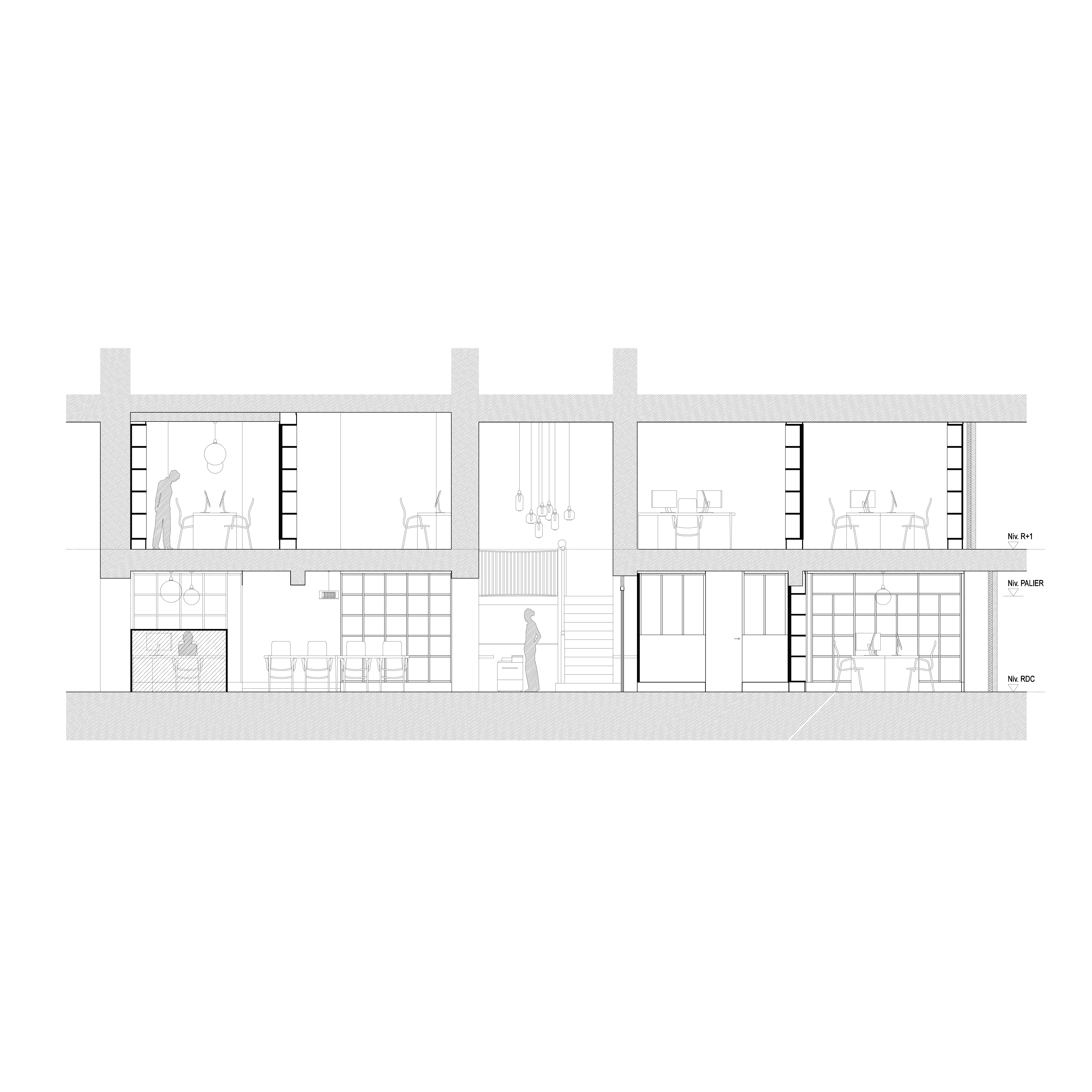 Bureaux pour une maison de production de films Neufville-Gayet Neufville Gayet architecture paris 